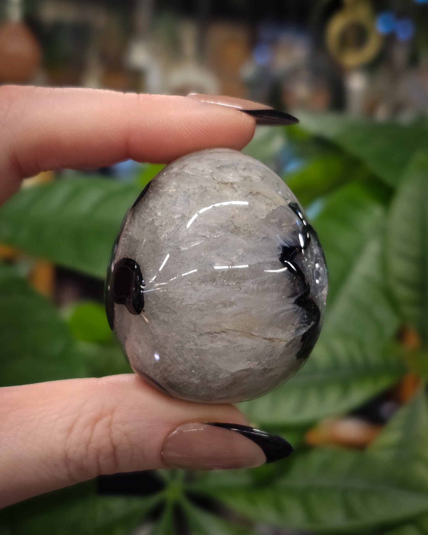 Black Banded Agate Egg #2