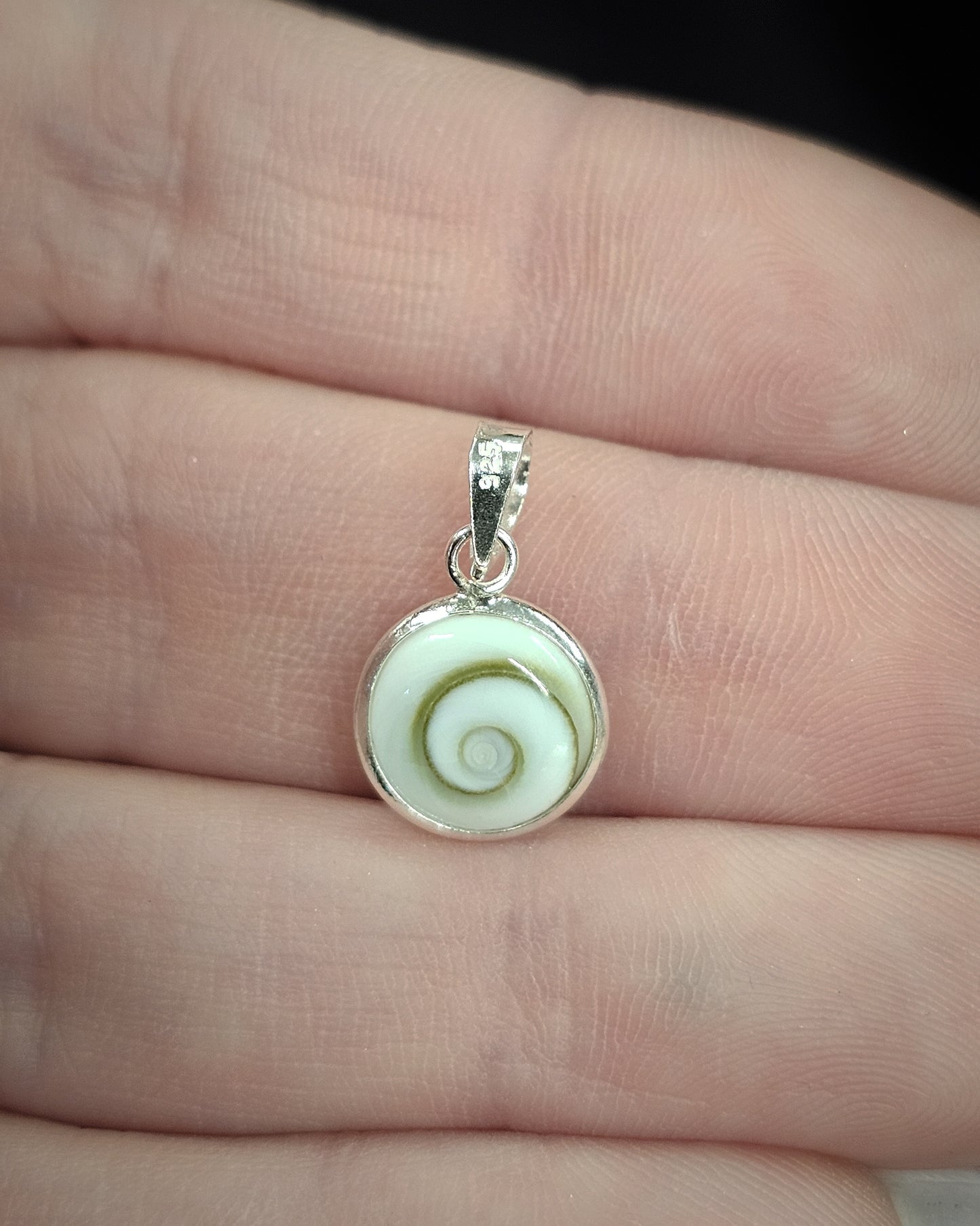 Small Round Cat's Eye Pendant