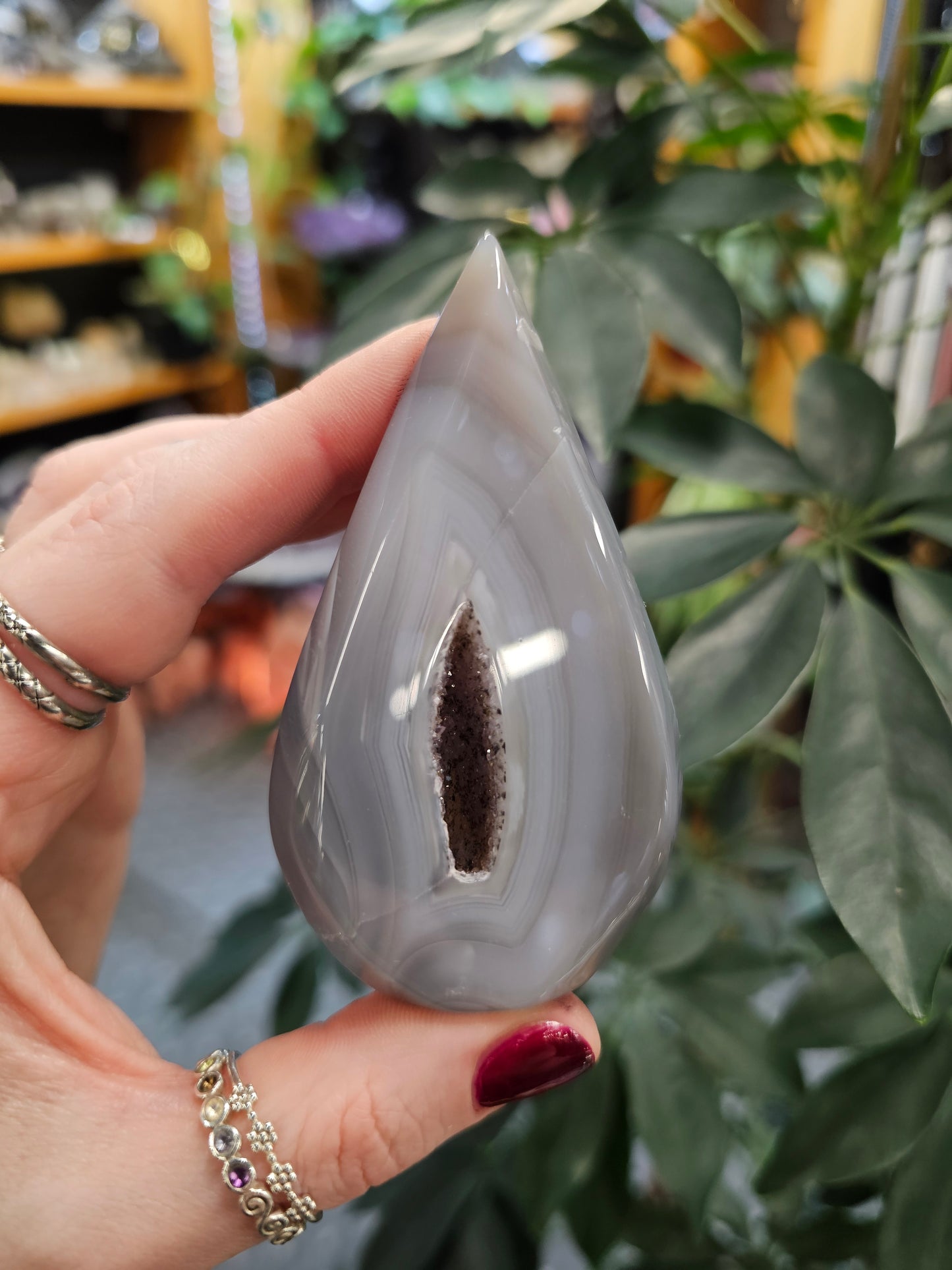Agate Flame With Druze #1