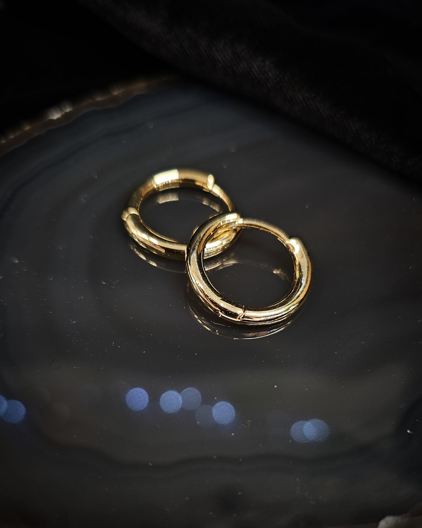 Gold Plated Huggie Earrings