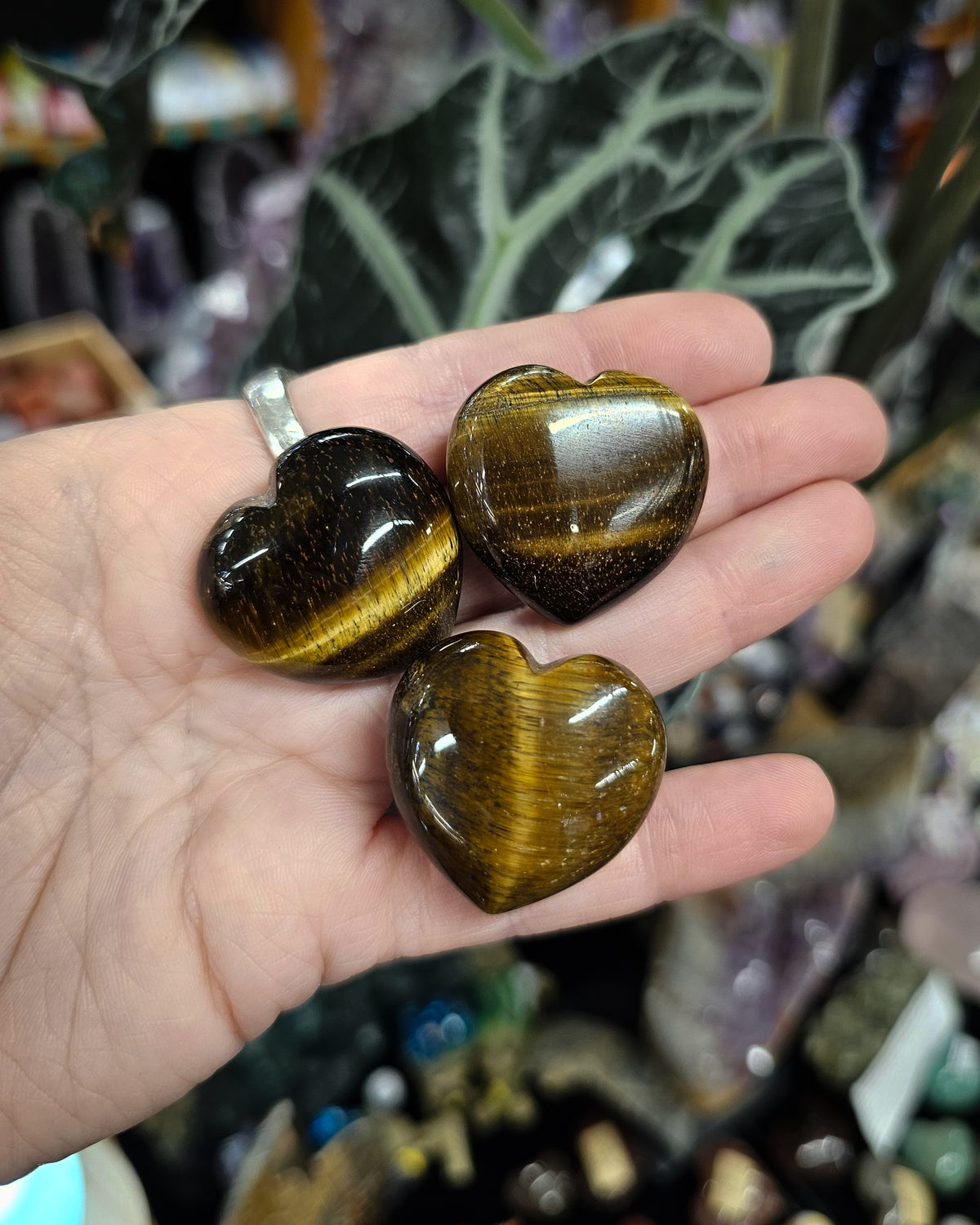 Small Tiger’s Eye Heart