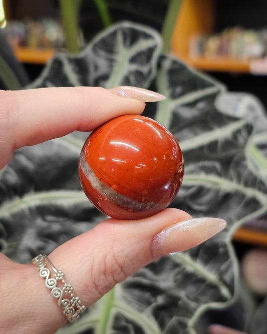 Small Red Jasper Sphere