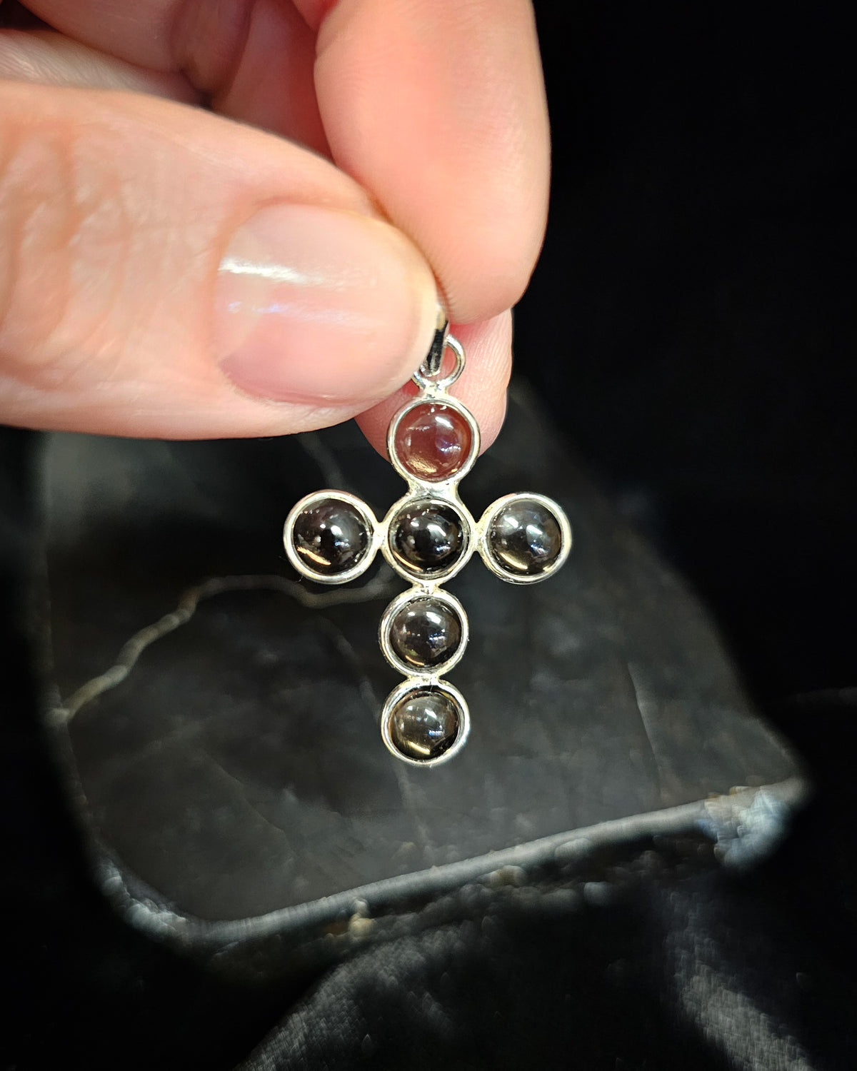 Smoky Quartz Cross Pendant