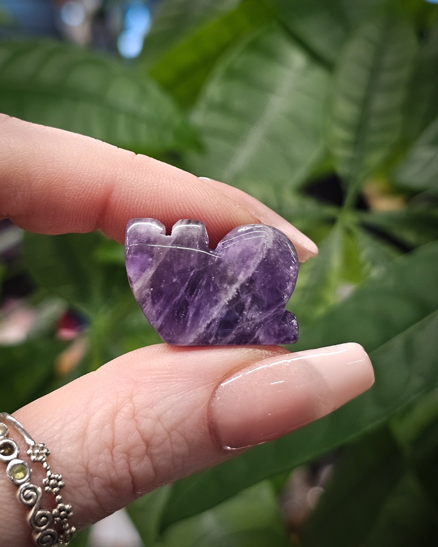 Amethyst Snail Carving