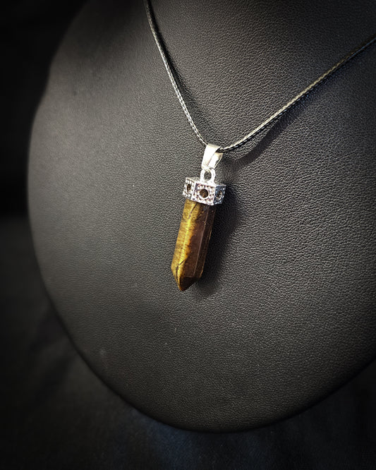 Tiger’s Eye Point Pendant
