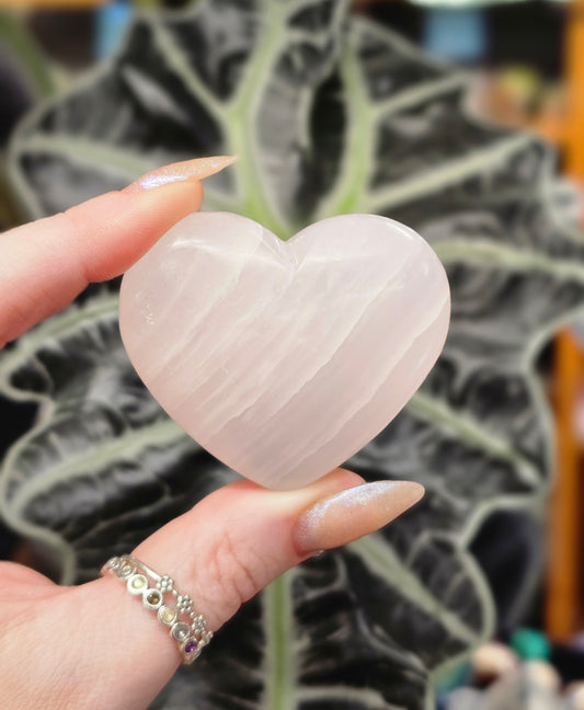 Pink Calcite Heart