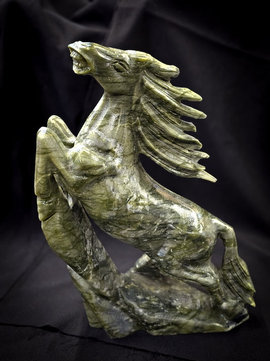 Nephrite Jade Horse Carving