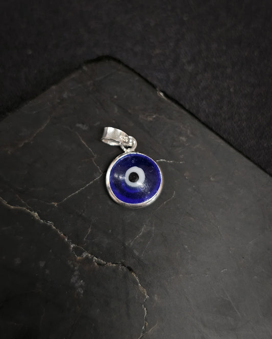 Small Round Evil Eye Pendant #2