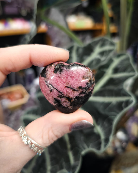 Small Rhodonite Heart