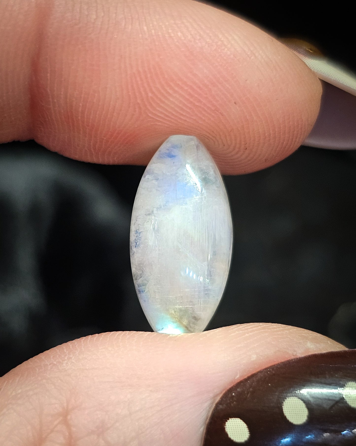 Rainbow Moonstone Cabochon 1.41g
