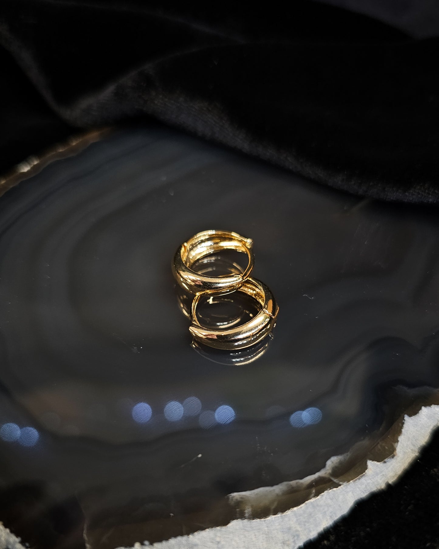 Gold Plated Huggie Earrings