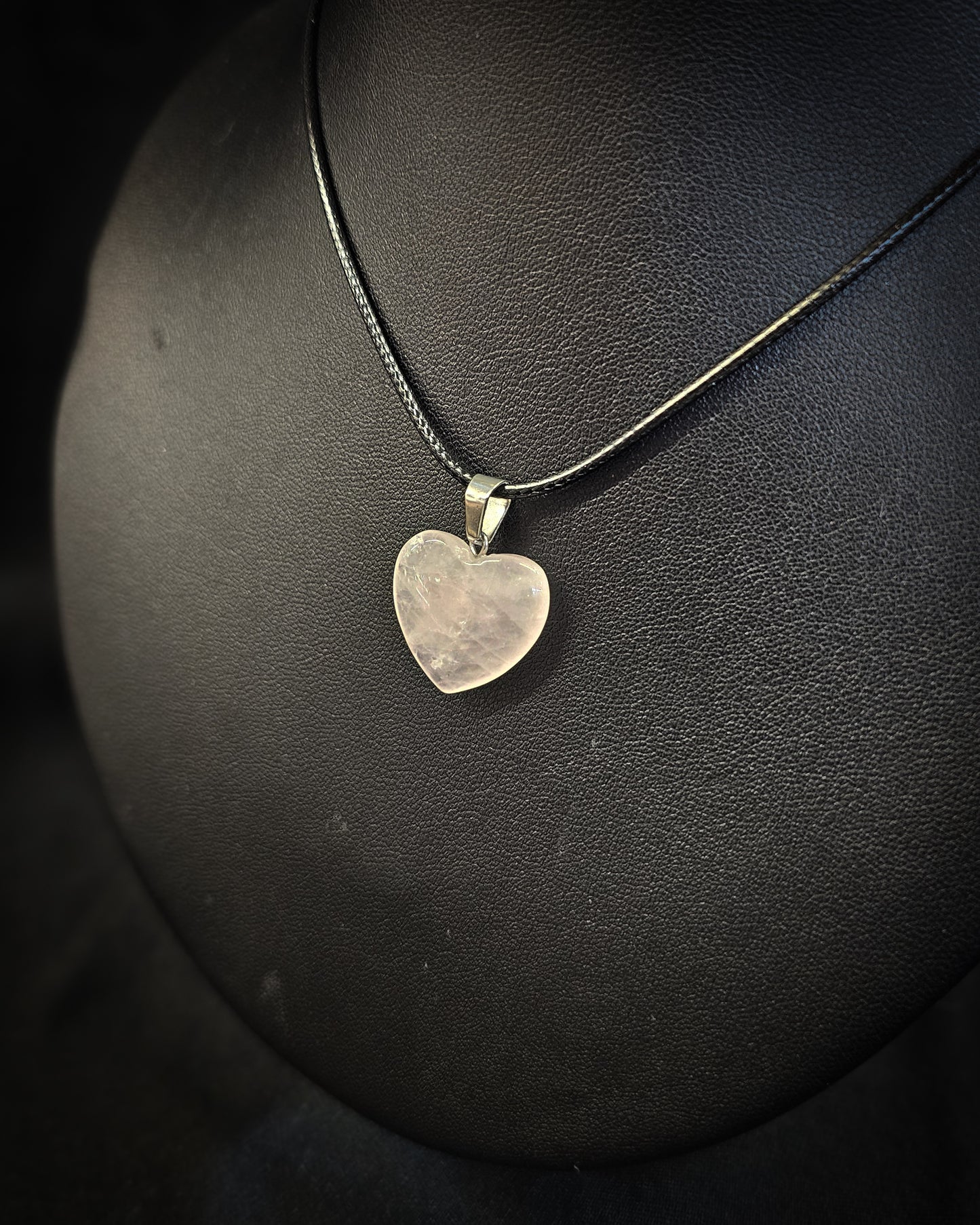Rose Quartz Heart Pendant