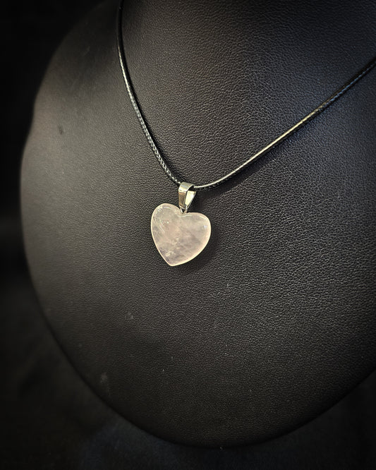 Rose Quartz Heart Pendant
