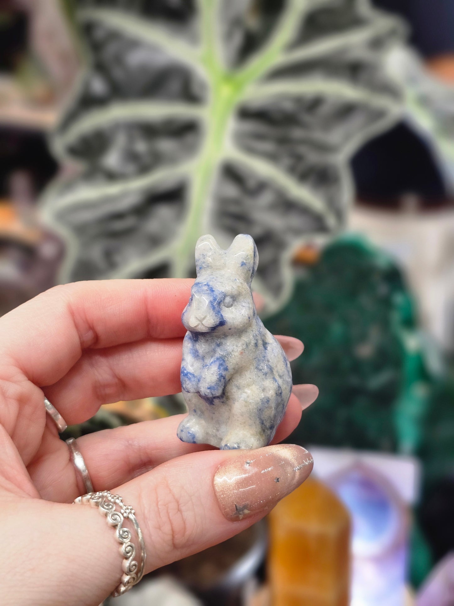 Blue Spot Jasper Bunny