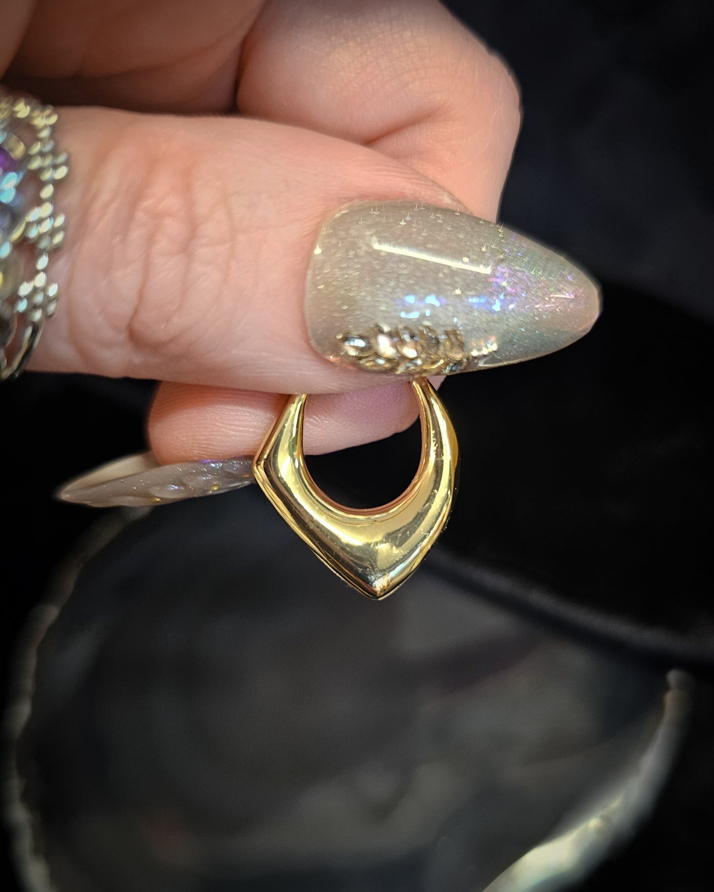 Gold Plated Irregular Huggie Earrings