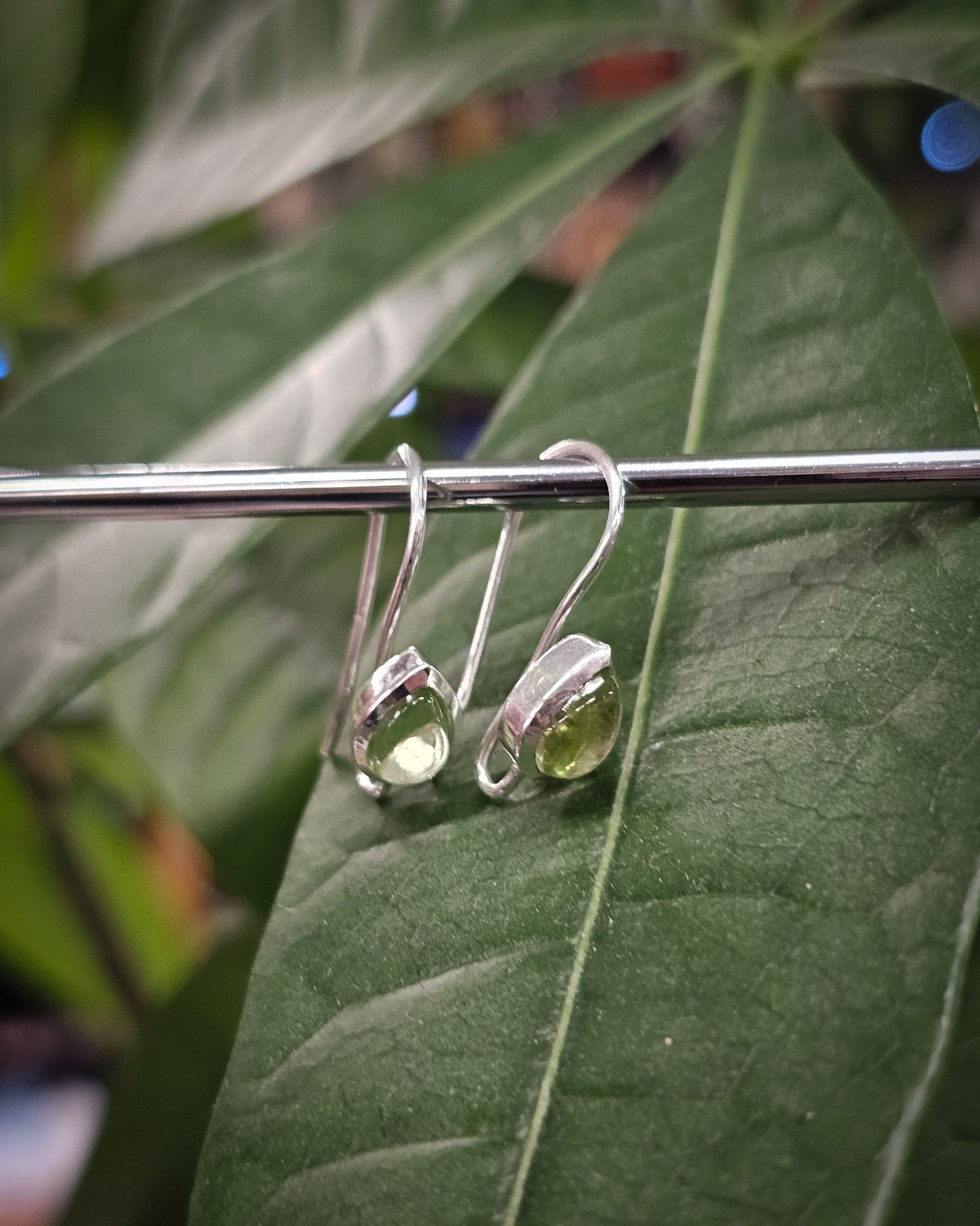 Peridot Teardrop Earrings