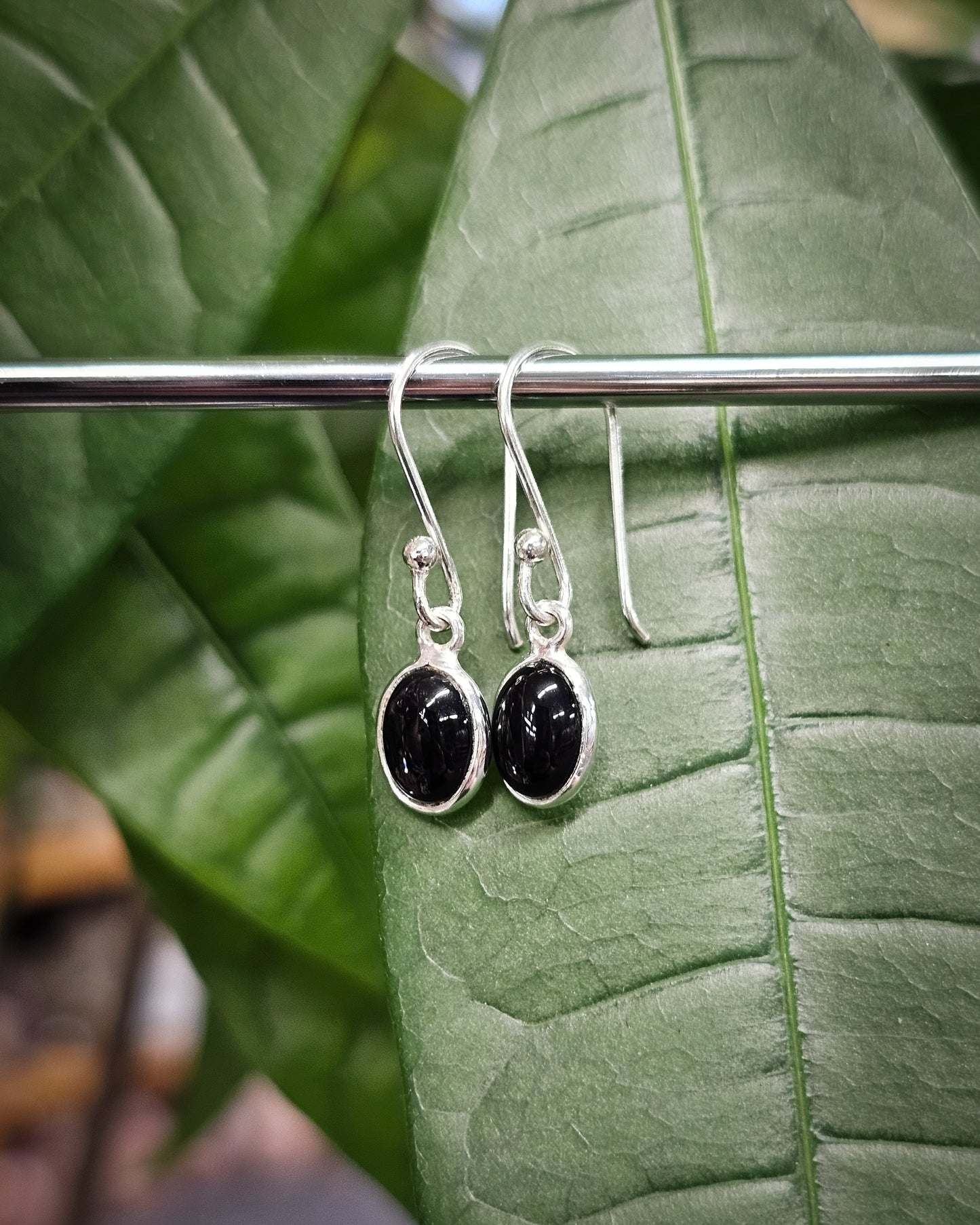 Black Obsidian Earrings