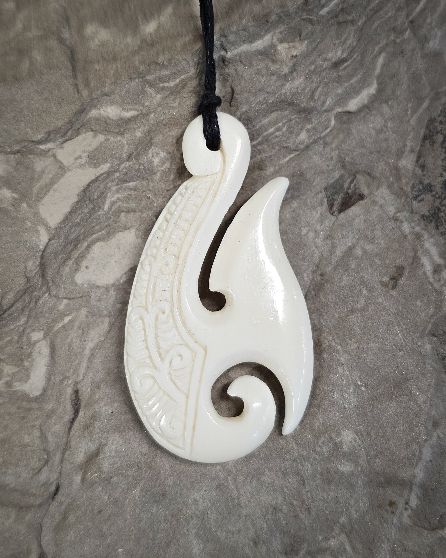 Hei Matau Bone Carving