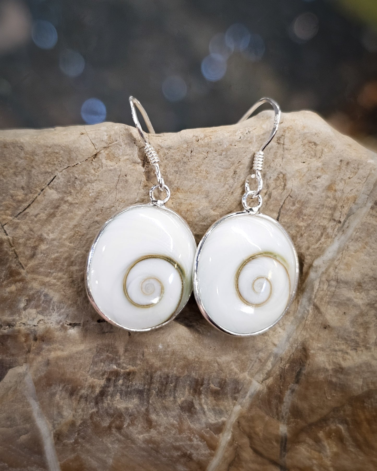 Large Oval Catseye Earrings