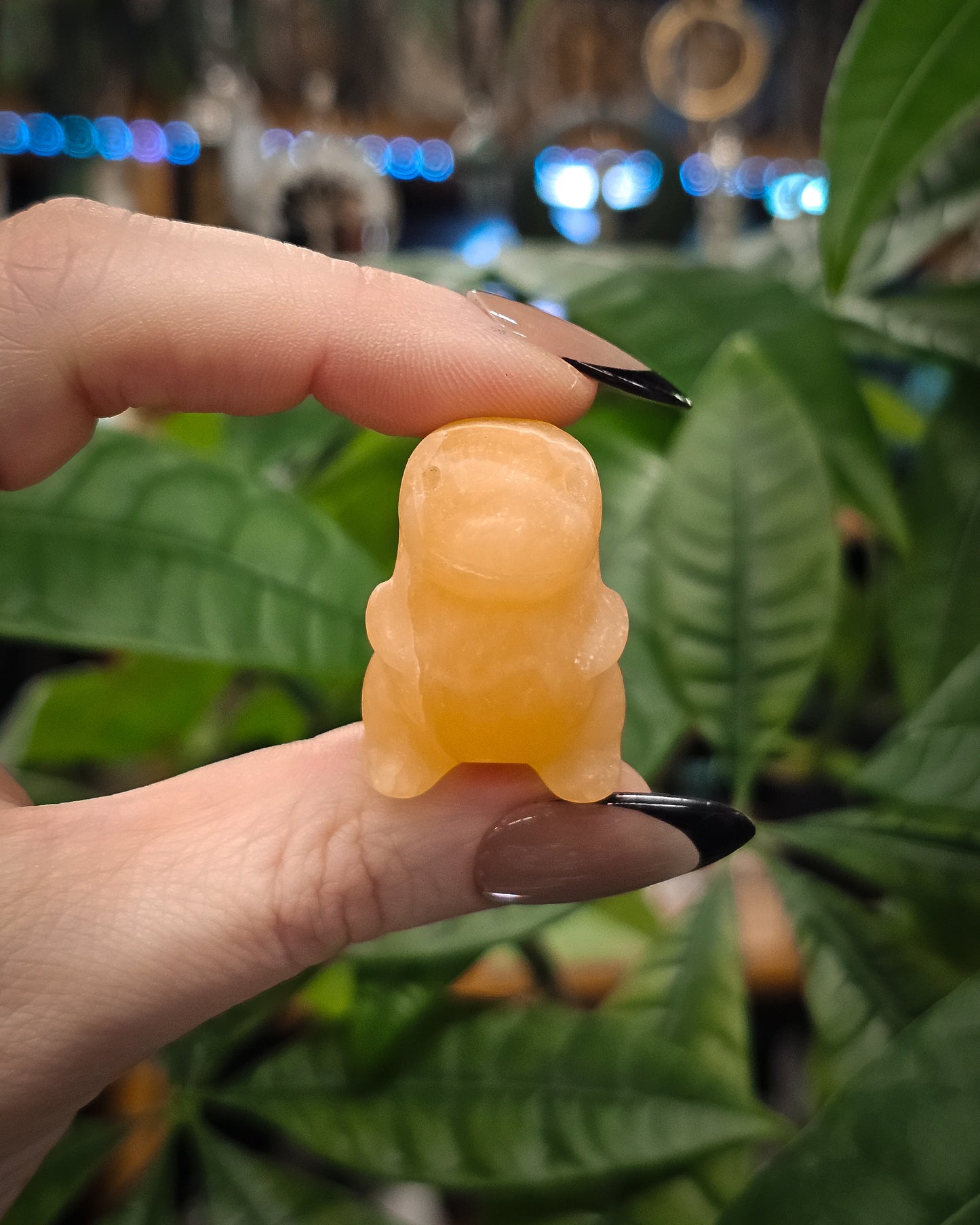 Orange Calcite Dinosaur