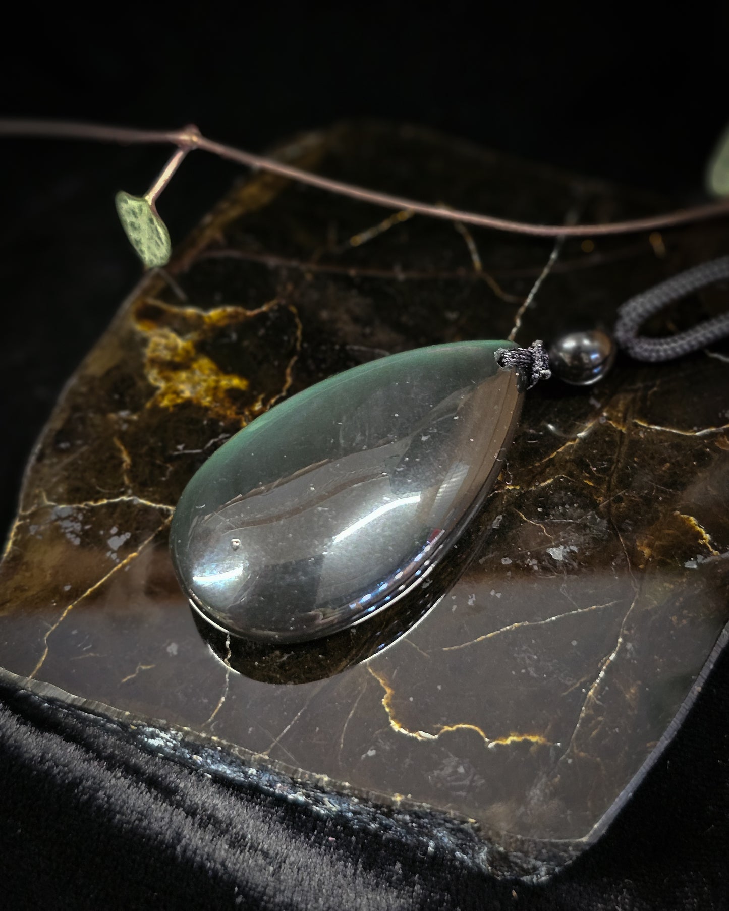Rainbow Obsidian Necklace