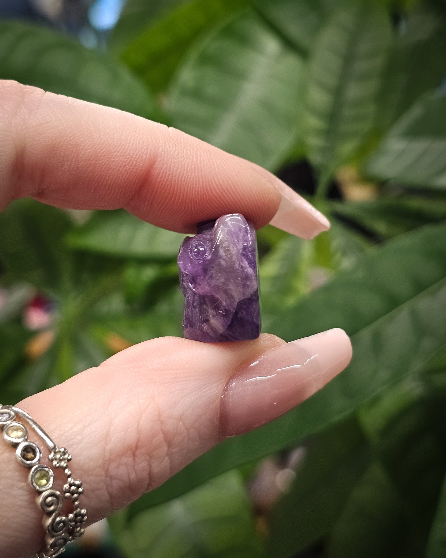 Amethyst Snail Carving
