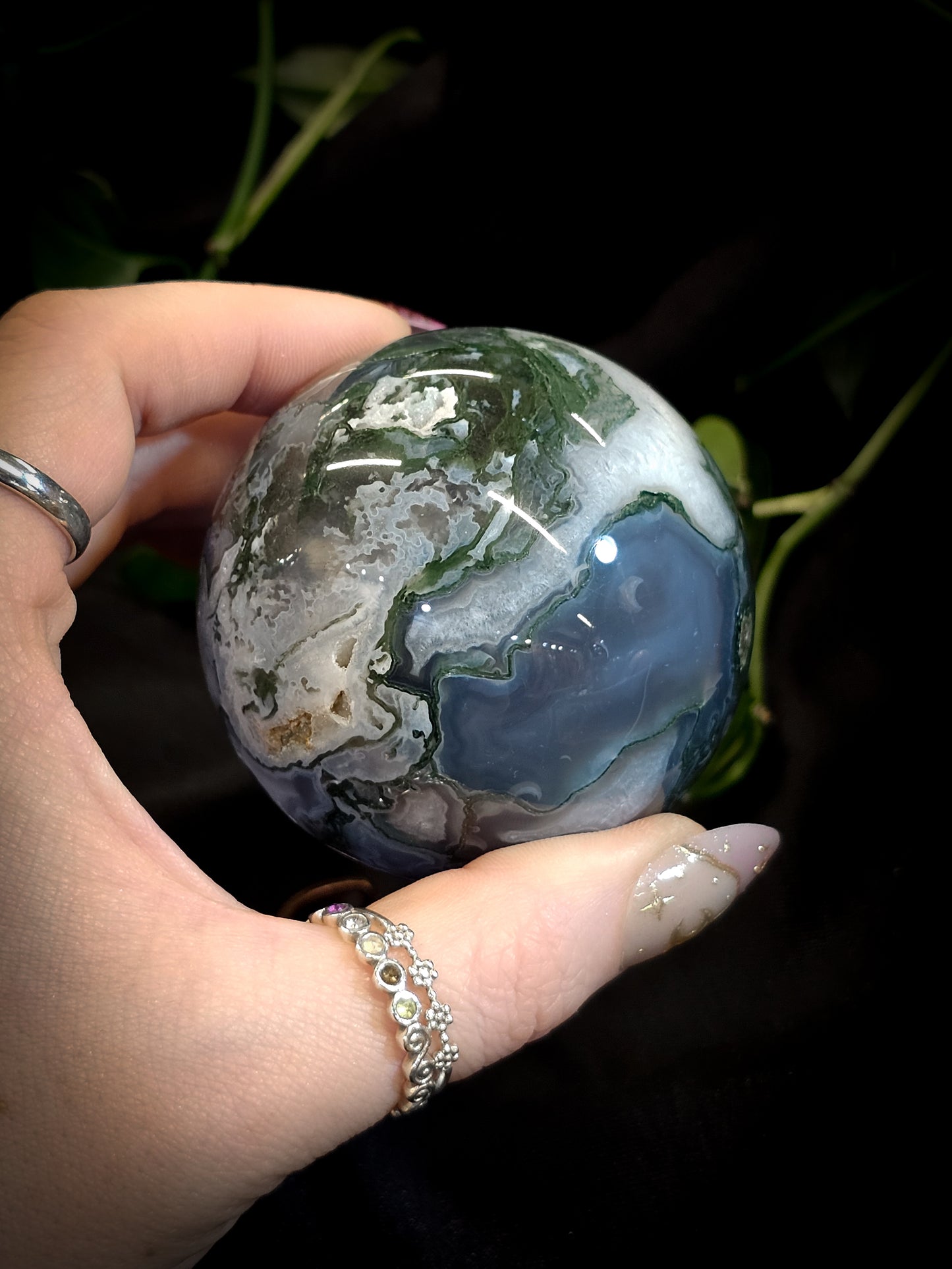 Moss Agate Sphere