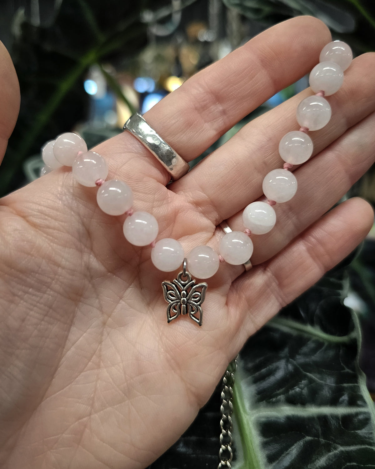 Rose Quartz Macramé Choker