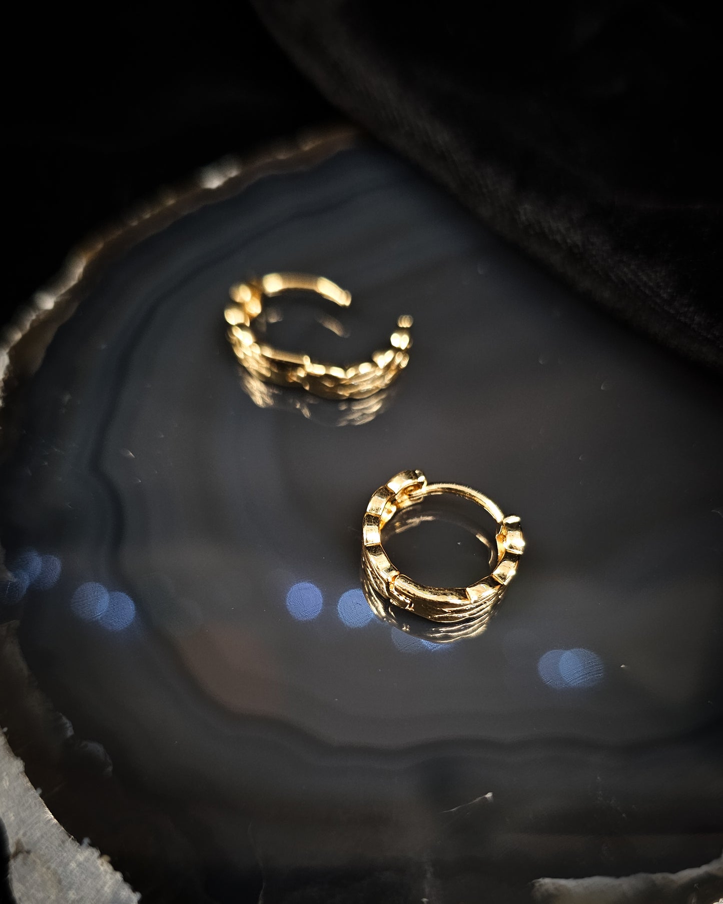 Gold Plated Huggie Earrings