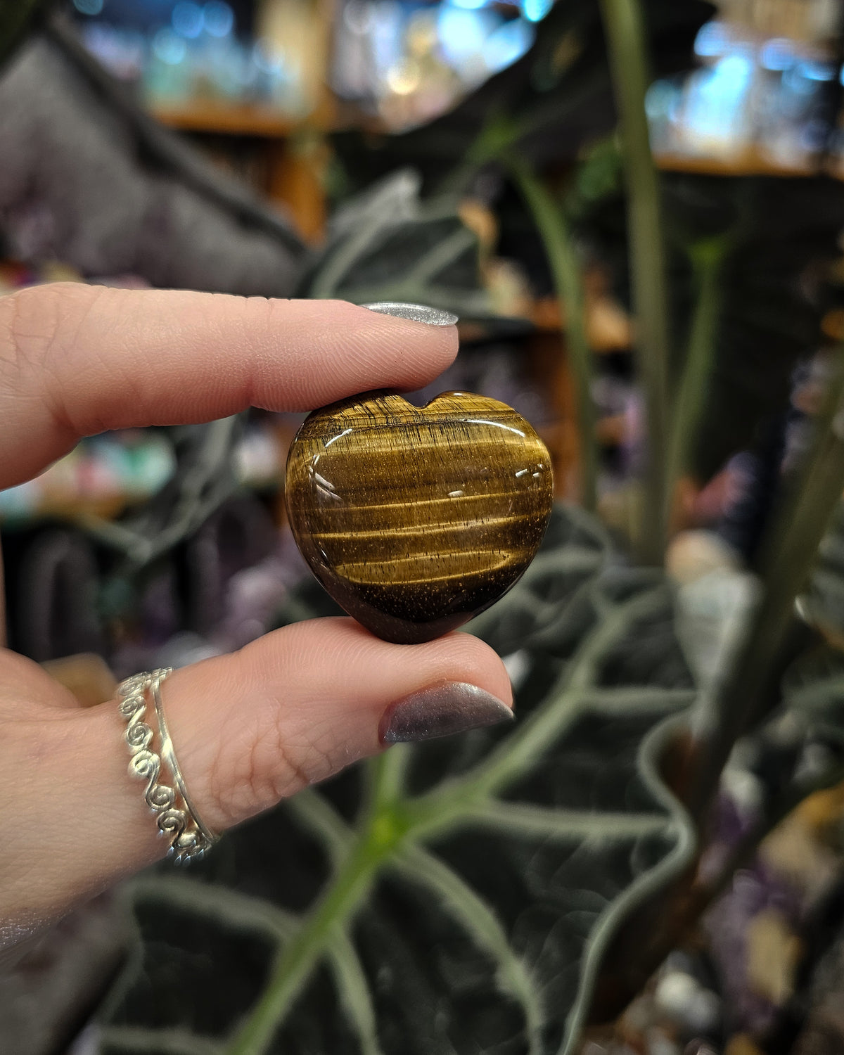 Small Tiger’s Eye Heart