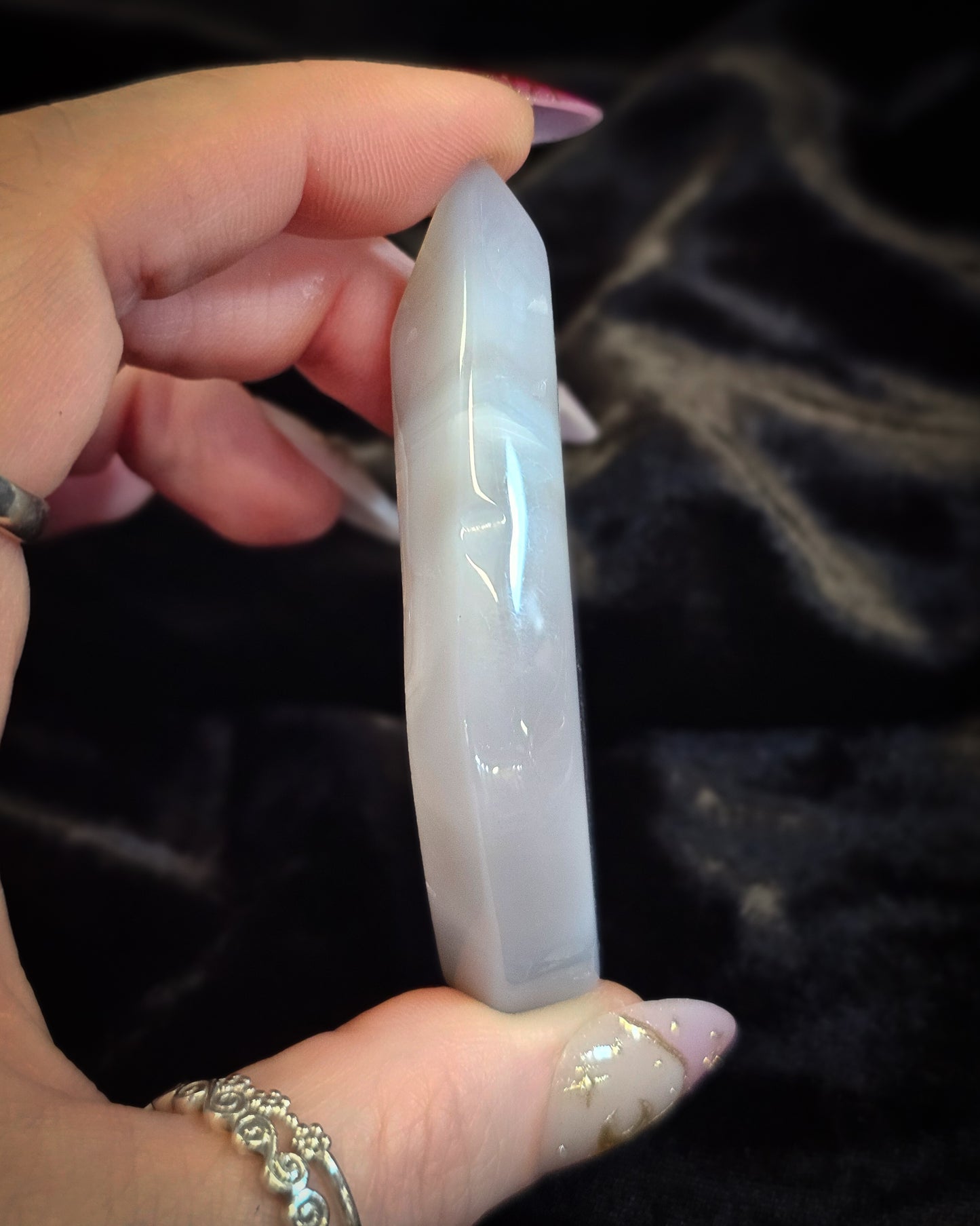 Agate Flame With Druze #2