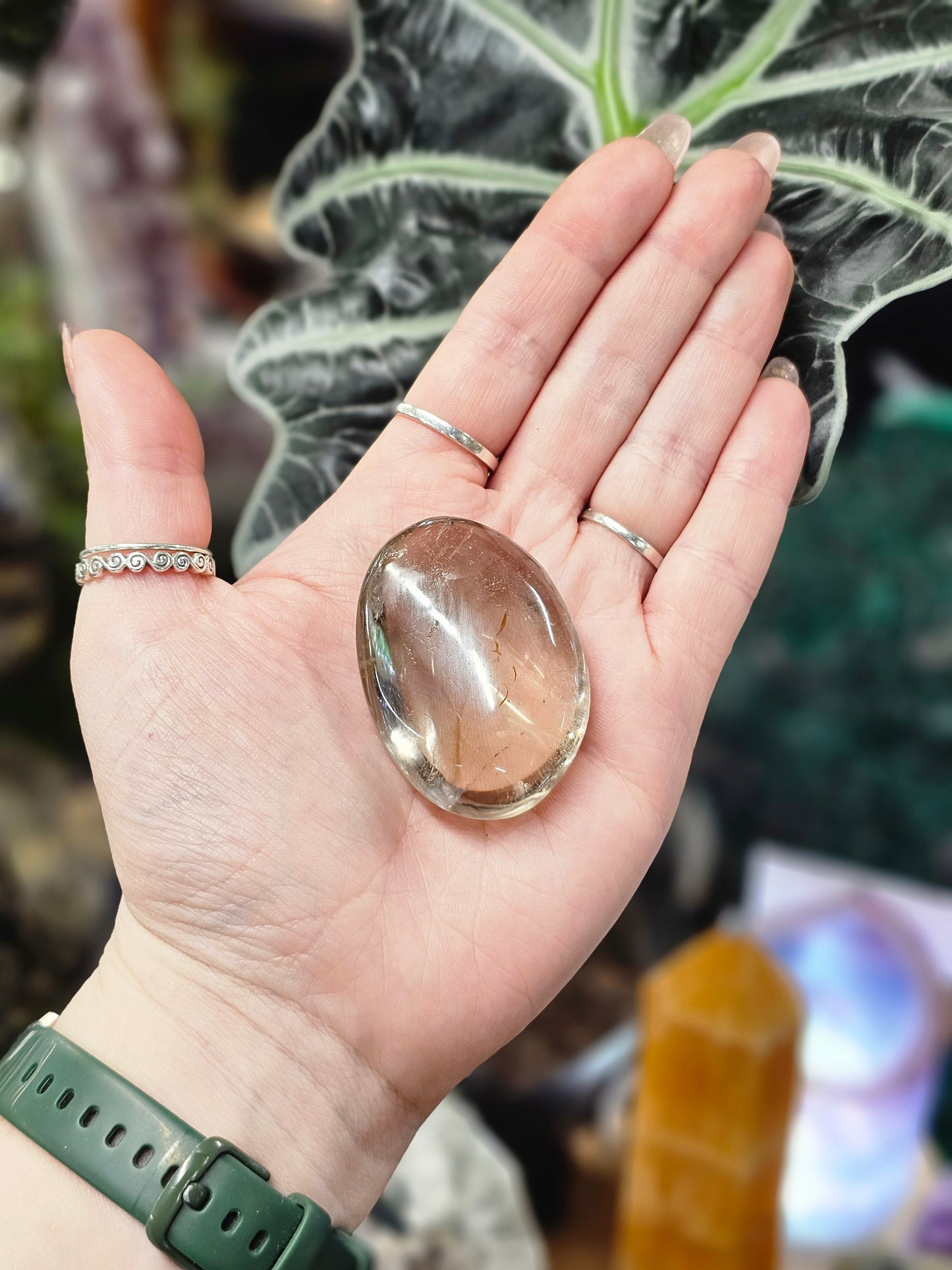 Smoky Quartz Palmstone #1
