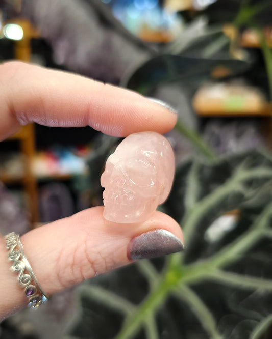 Small Rose Quartz Skull