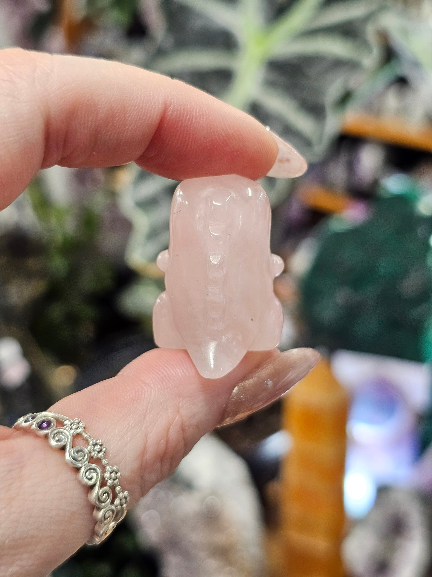 Rose Quartz Dinosaur