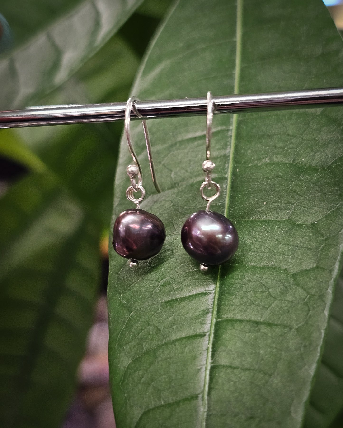 Black Pearl Earrings