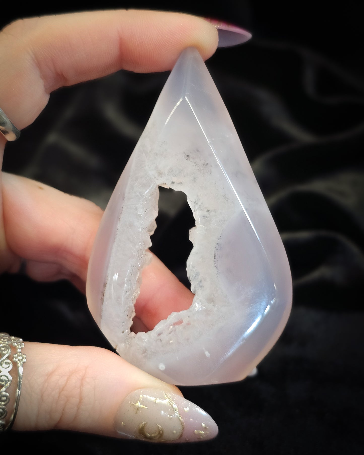 Agate Flame With Druze #1