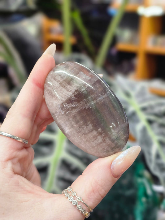 Rainbow Fluorite Palm Stone #2