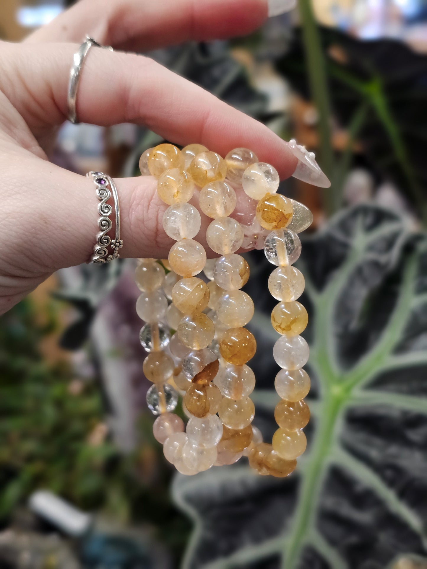 8mm Golden Healer Bead Bracelet