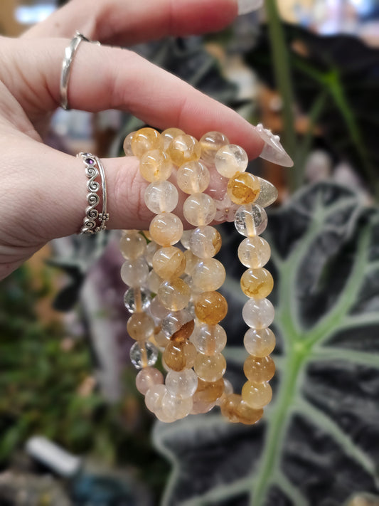 8mm Golden Healer Bead Bracelet
