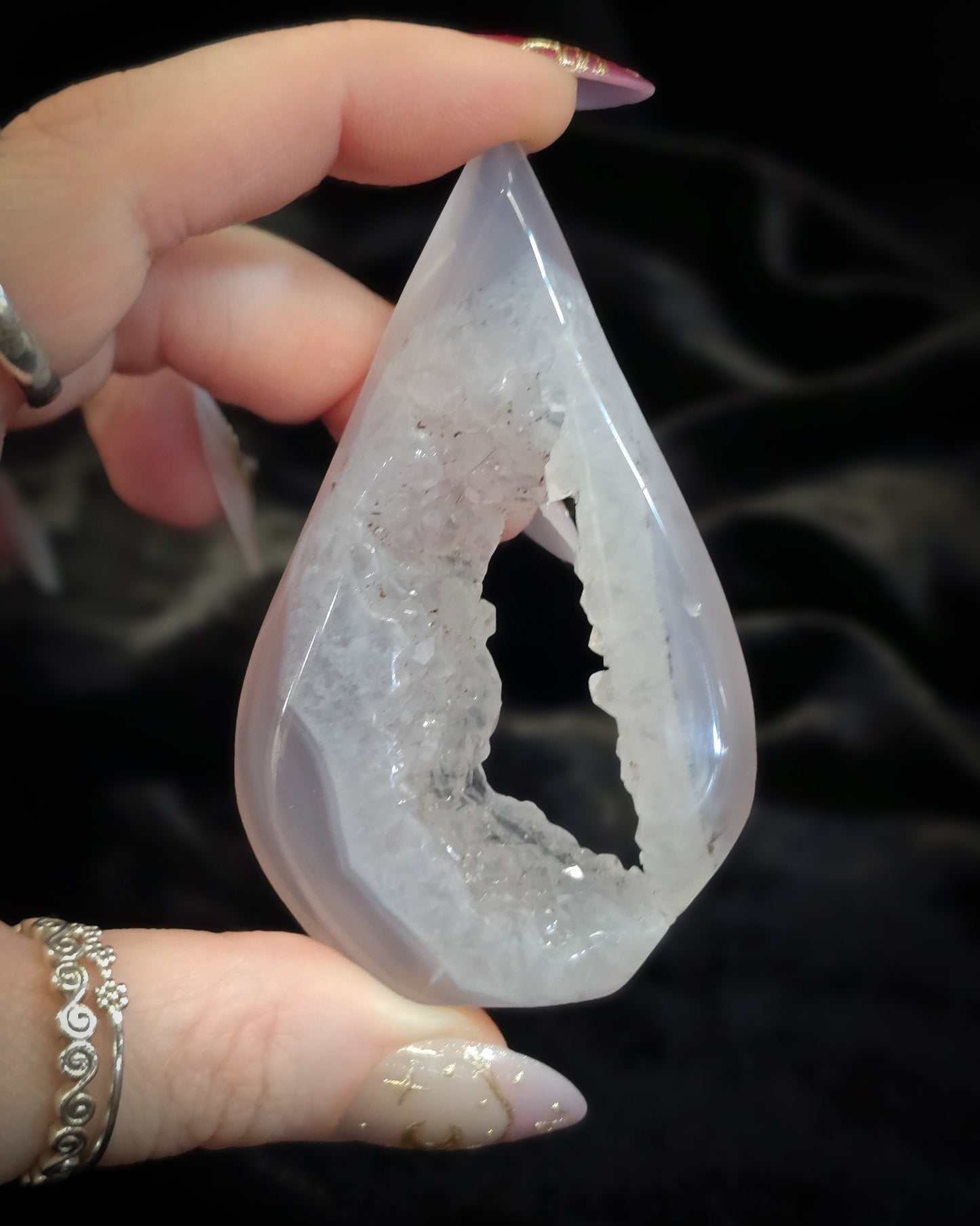 Agate Flame With Druze #1