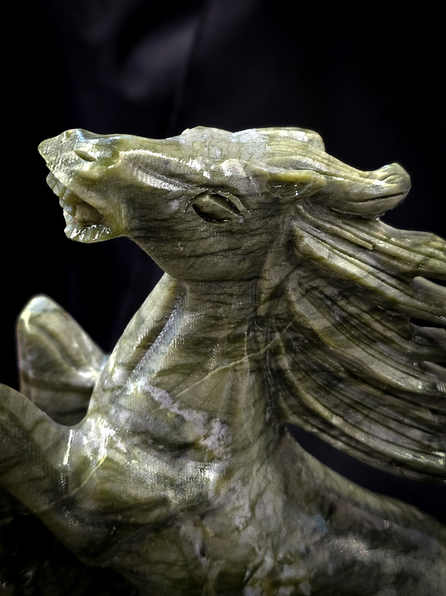 Nephrite Jade Horse Carving