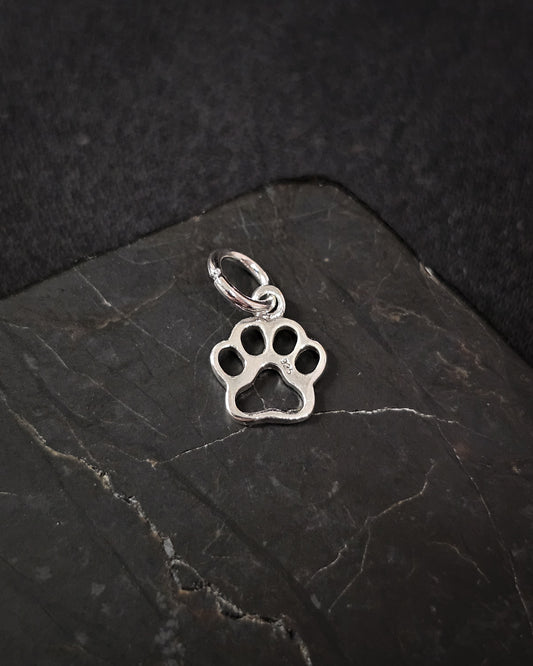 Sterling Silver Paw Print Charm
