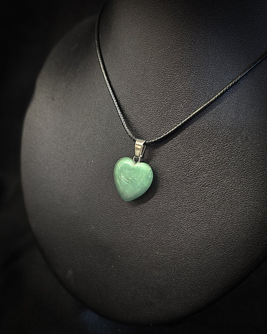 Green Aventurine Heart Pendant
