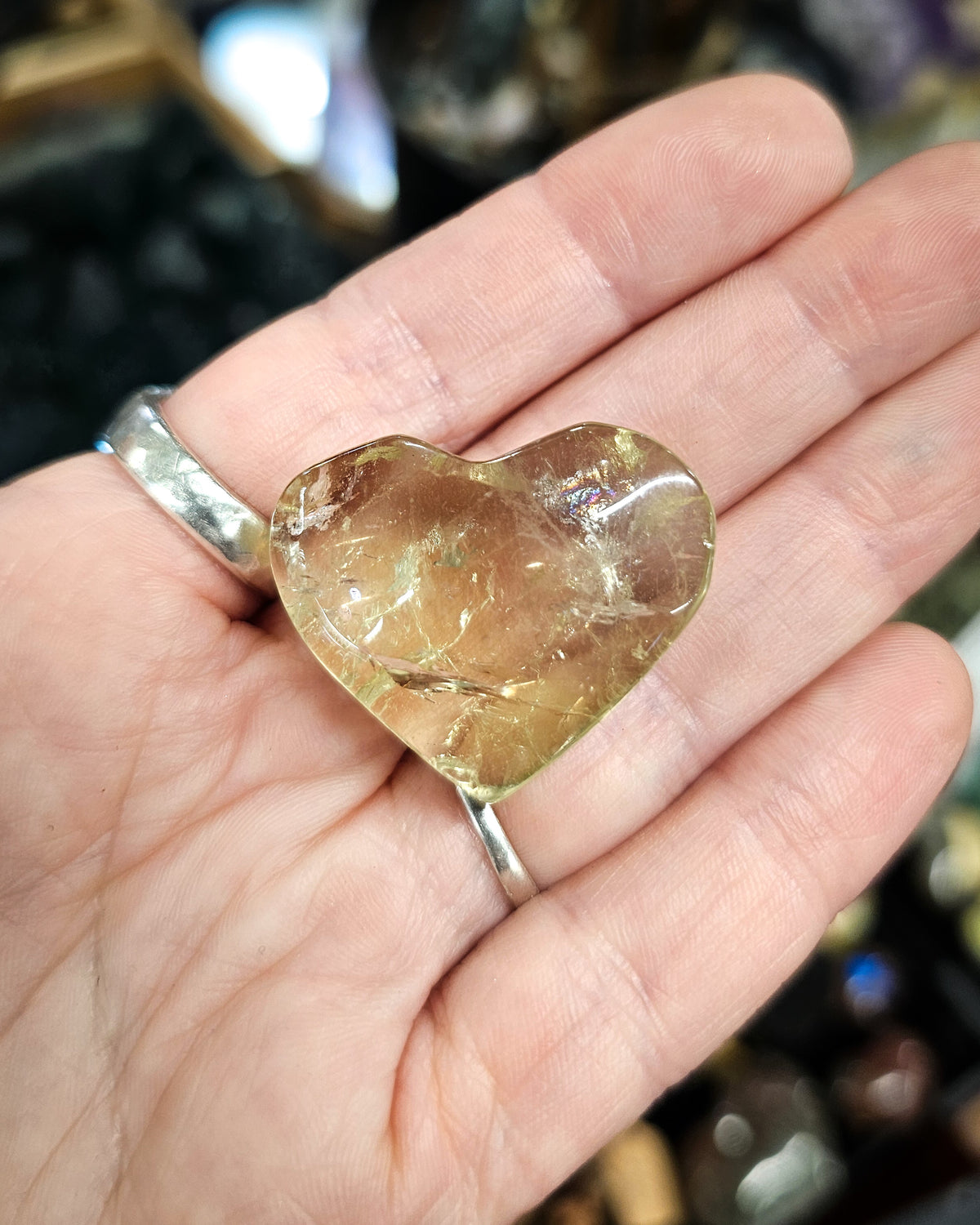 Small Citrine Heart