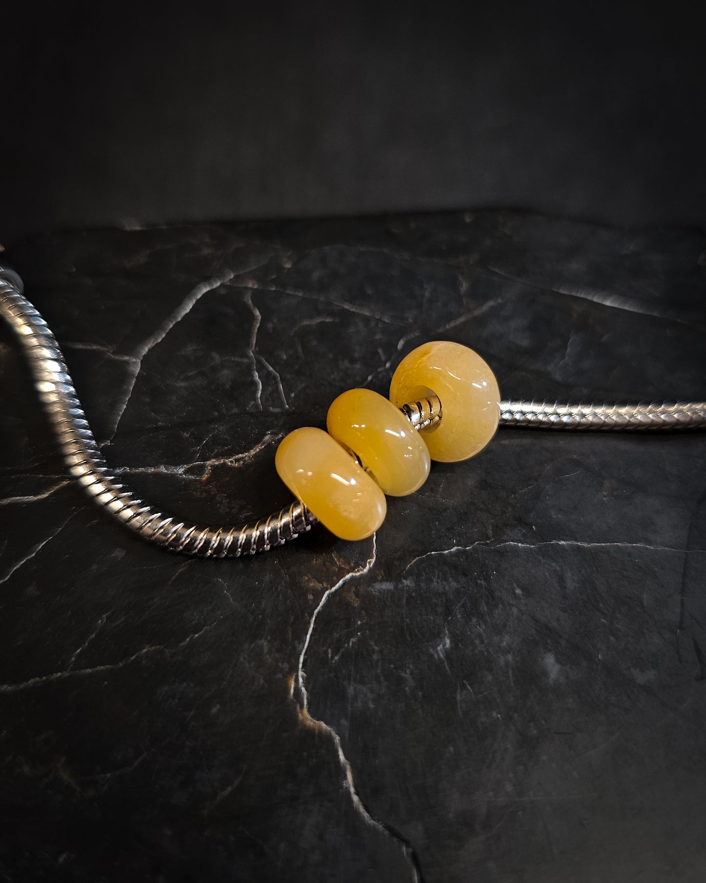Yellow Jade Crystal Bead