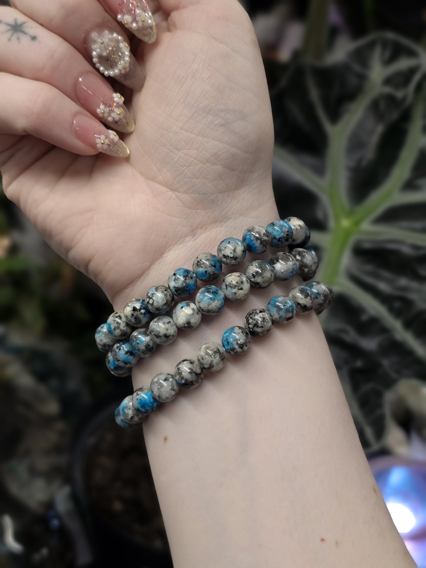 8mm K2 Jasper Bead Bracelet