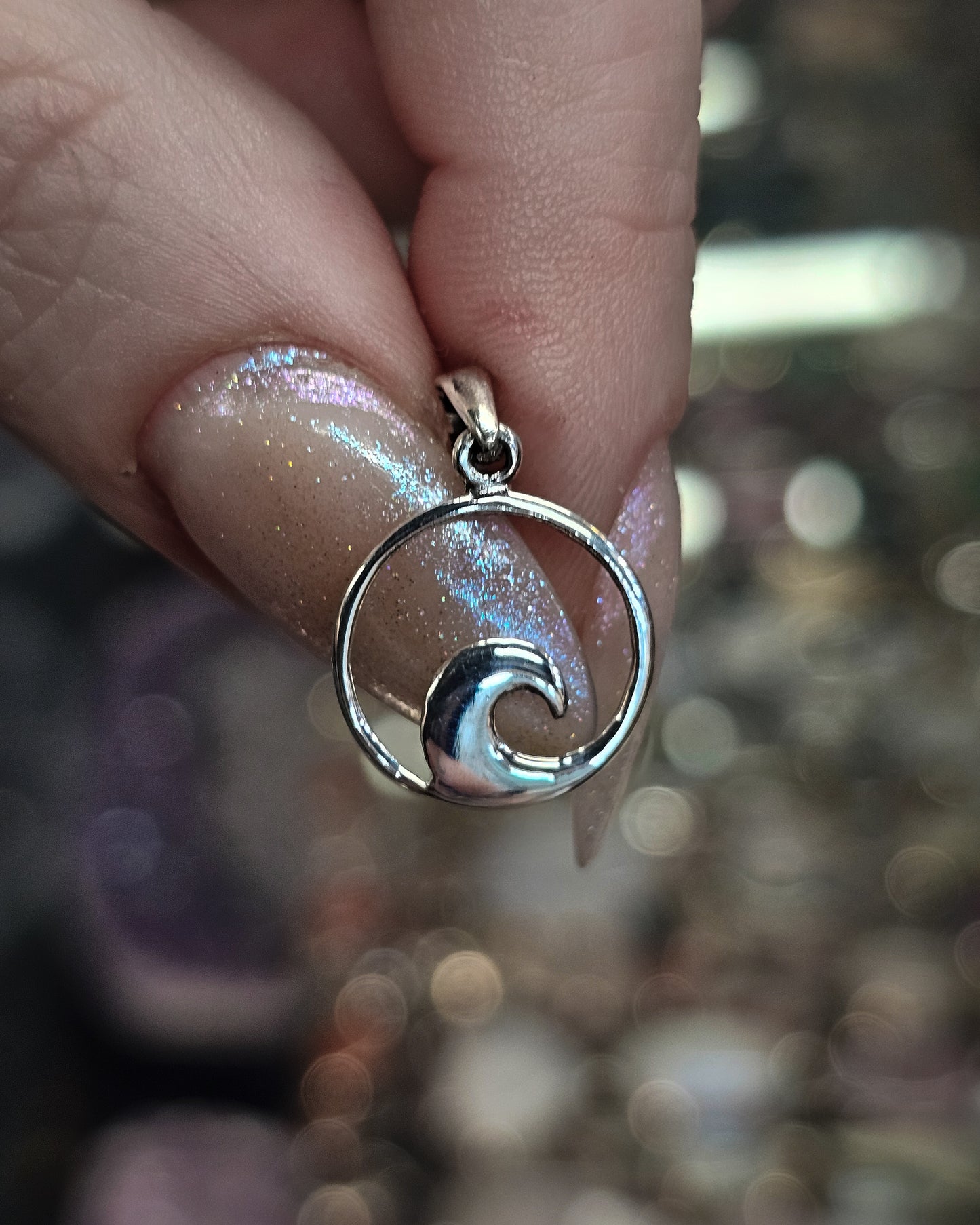 Small Wave/Koru Pendant