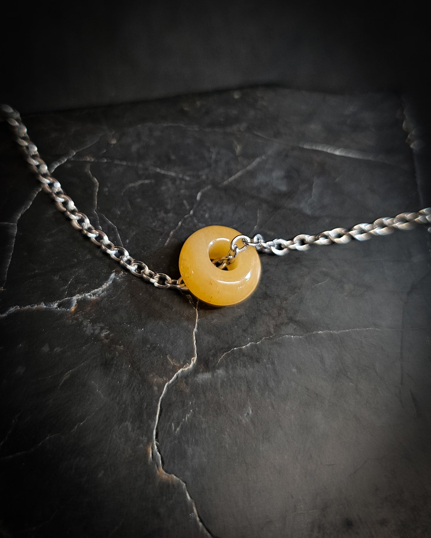 Yellow Jade Crystal Bead