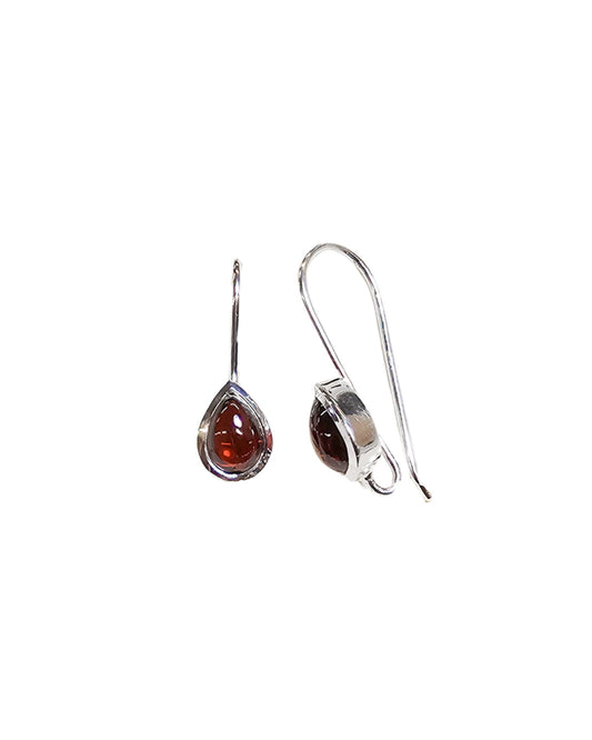 Garnet Teardrop Earrings
