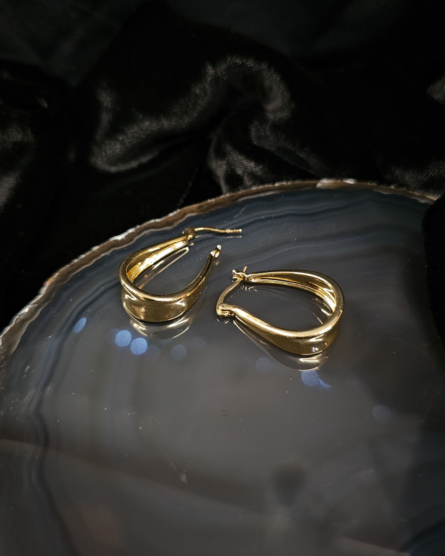 Gold Plated Hoop Earrings